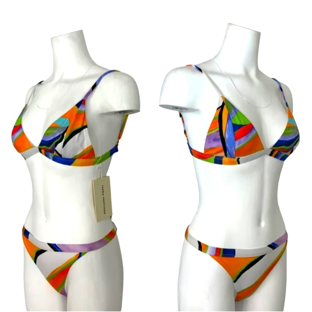 Rare Mara Hoffman  NWT Bikini Set Large Lenni & Astrid $355 MSRP Deadstock
